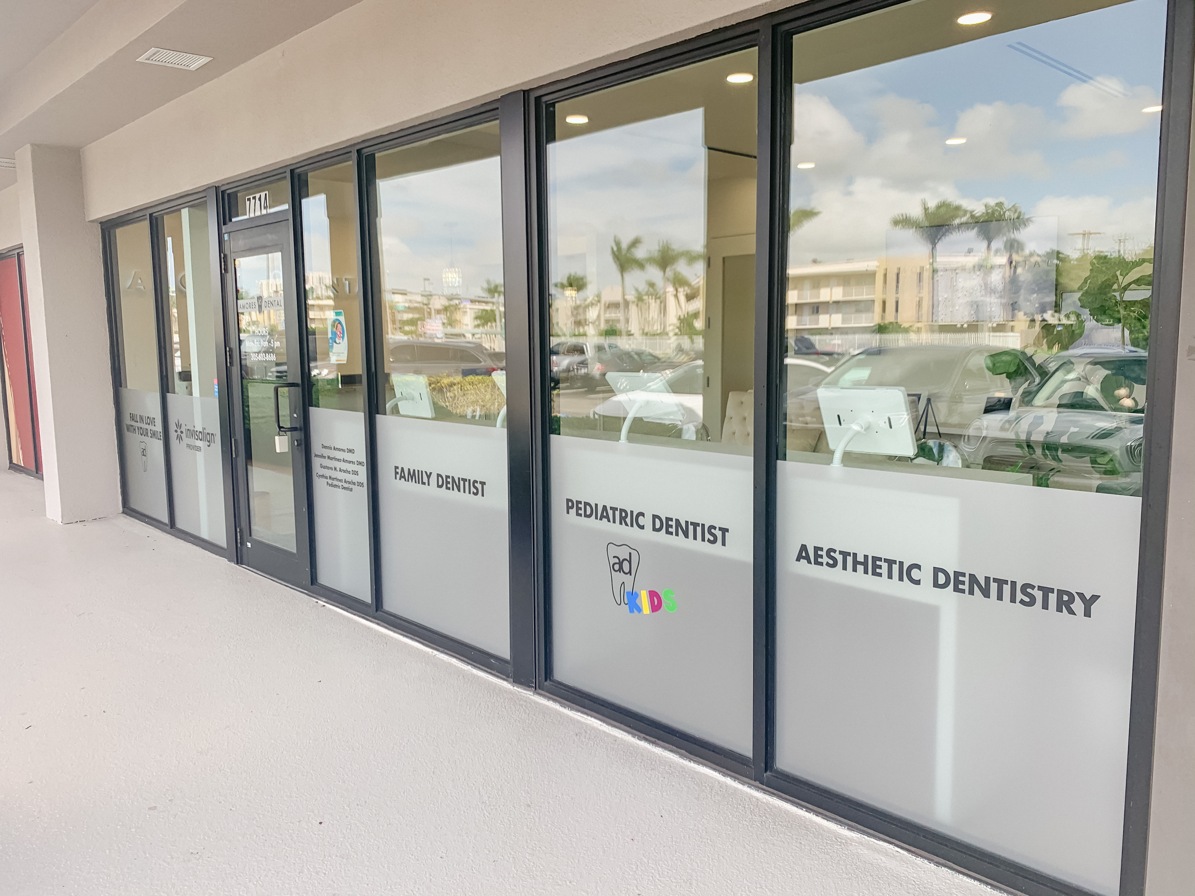 Side view of the Dadeland office building