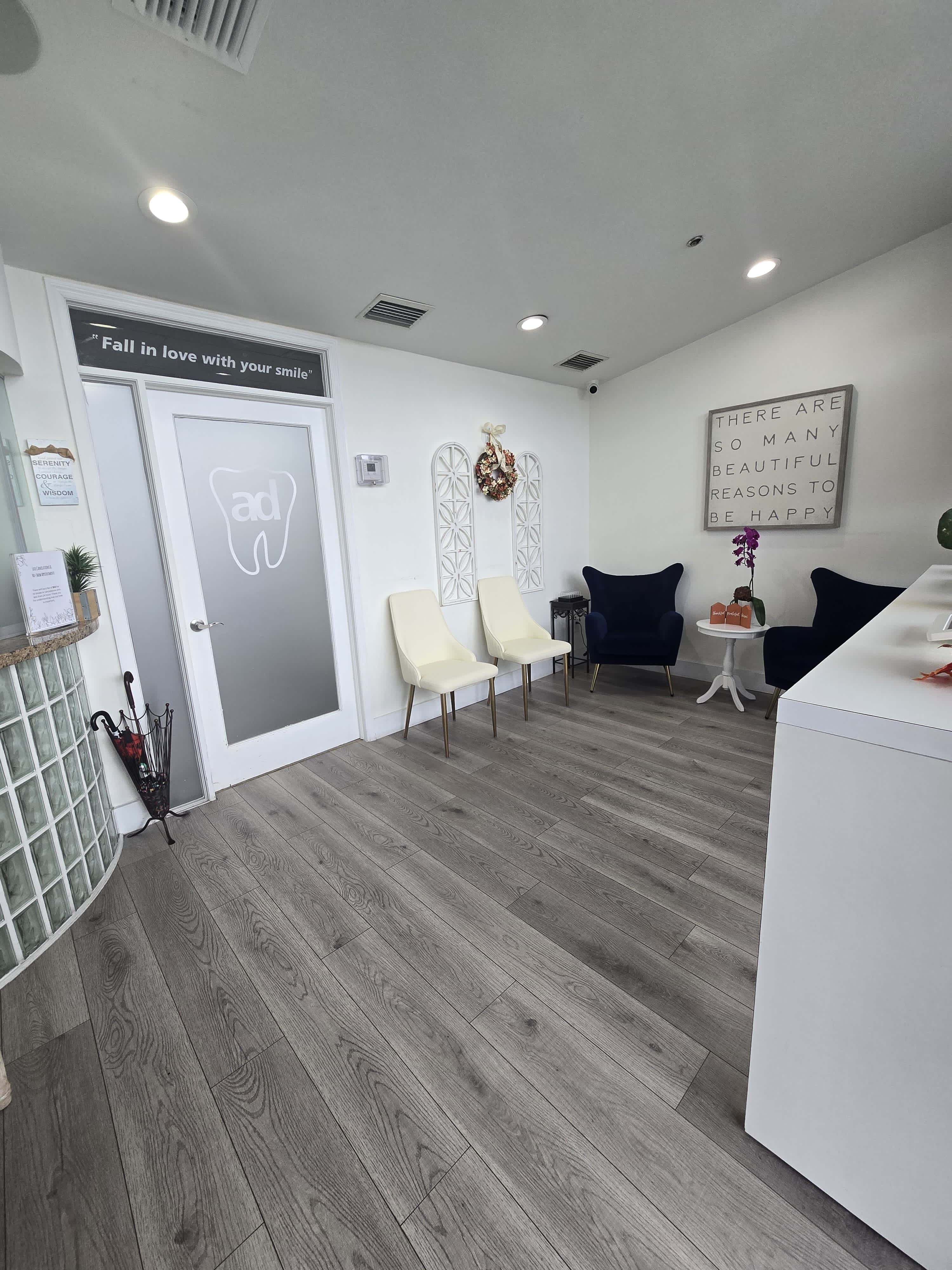 Door leading to treatment rooms at the Palmetto Bay office